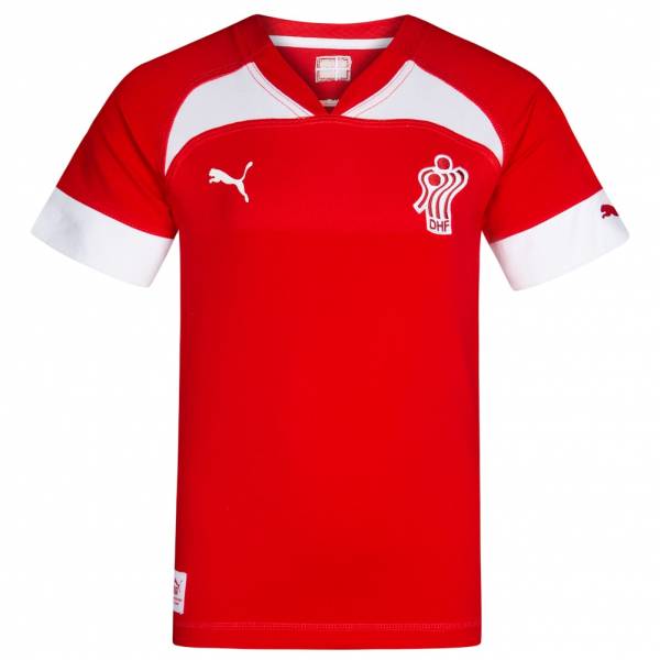 Camiseta de balonmano infantil DHF PUMA de Dinamarca 744030-01 rojo 140